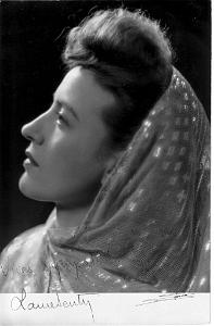 10 LAURE SENTY DE LA TROUPE THEATRALE DE RADIO ALGER 1952